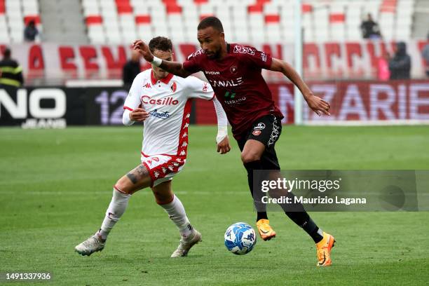 Hernani of Reggina during Serie B match played beetween SSC Bari and Reggina 1914 at Stadio San Nicola on May 13, 2023 in Bari, Italy.