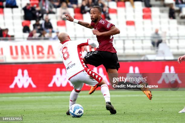 Hernani of Reggina during Serie B match played beetween SSC Bari and Reggina 1914 at Stadio San Nicola on May 13, 2023 in Bari, Italy.