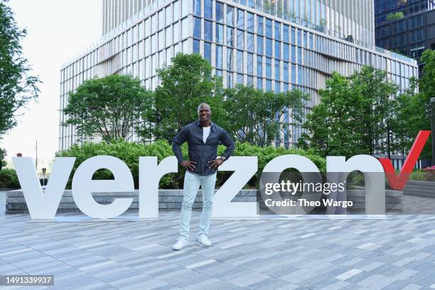 Terry Crews and Verizon launch myPlan at Hudson Yards on May 18, 2023 in New York City.