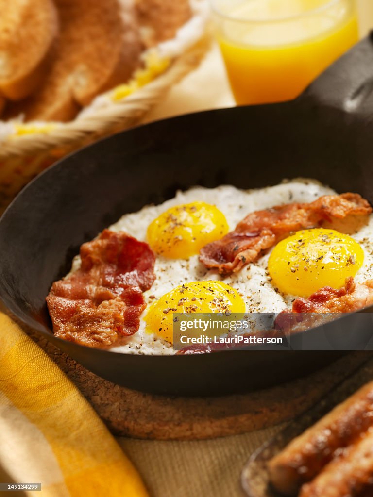 Bacon And Egg Breakfast High-Res Stock Photo - Getty Images