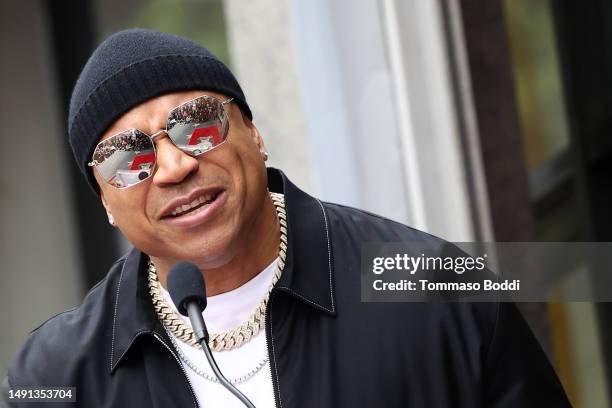 Cool J attends a ceremony honoring Ludacris with a star on the Hollywood Walk of Fame on May 18, 2023 in Hollywood, California.