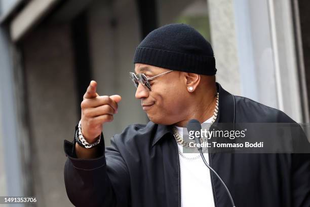 Cool J attends a ceremony honoring Ludacris with a star on the Hollywood Walk of Fame on May 18, 2023 in Hollywood, California.