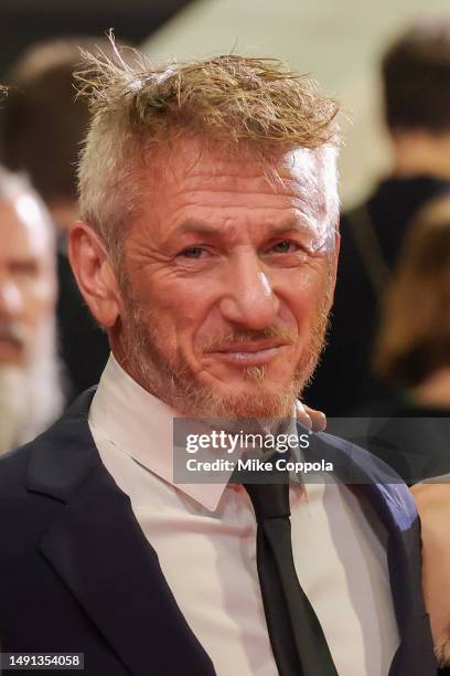 Sean Penn attends the "Black Flies" red carpet during the 76th annual Cannes film festival at Palais des Festivals on May 18, 2023 in Cannes, France.