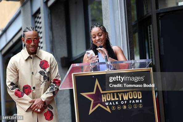 Ludacris and Karma Bridges attend a ceremony honoring Ludacris with a