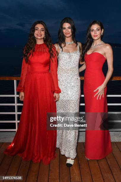 Honayda Serafi, Tara Emad and Razane Jammal attend the Red Sea International Film Festival's 'Women's Stories Gala' in partnership with Vanity Fair...