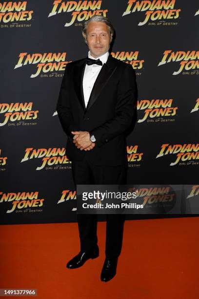 Mads Mikkelsen attends "Indiana Jones and The Dial Of Destiny" party at Carlton Beach on May 18, 2023 in Cannes, France.