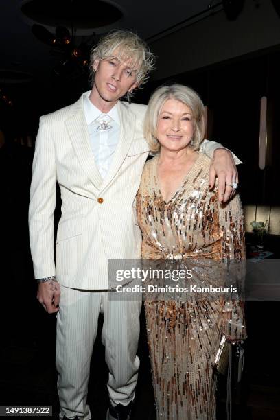 Machine Gun Kelly and Martha Stewart attend the 2023 Sports Illustrated Swimsuit Issue release party at Hard Rock Hotel New York on May 18, 2023 in...