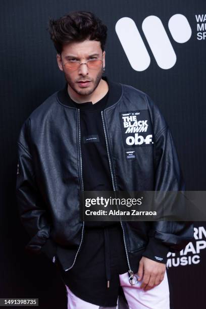 Blas Canto attends the DRO 40th Anniversary photocall at The Music Station Principe Pio on May 18, 2023 in Madrid, Spain.