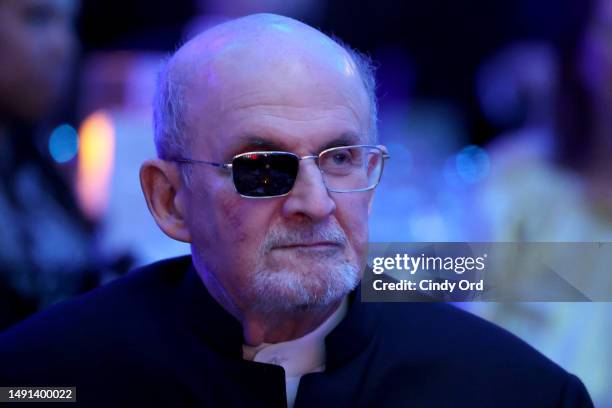 Salman Rushdie attends the 2023 PEN America Literary Gala at American Museum of Natural History on May 18, 2023 in New York City.