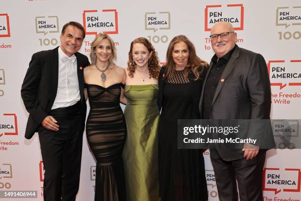 Markus Dohle, Suzanne Nossel, Anya Salama and Sean Kelly attend the 2023 PEN America Literary Gala at American Museum of Natural History on May 18,...