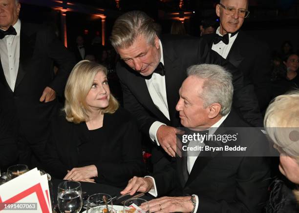 Diane Sawyer, Alec Baldwin and Lorne Michaels attend the 2023 PEN America Literary Gala Afterparty Presented By Spotify at American Museum of Natural...