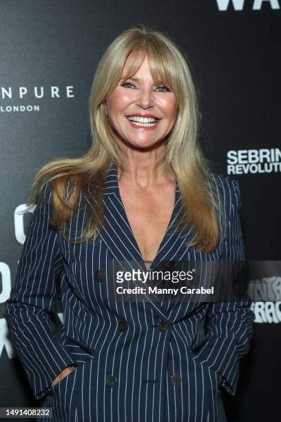Christie Brinkley attends the "On Our Way" world premiere at Village East Cinema on May 18, 2023 in New York City.