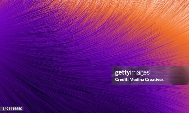 abstract colorful gradient fluffy fur texture background - fake fur stock illustrations