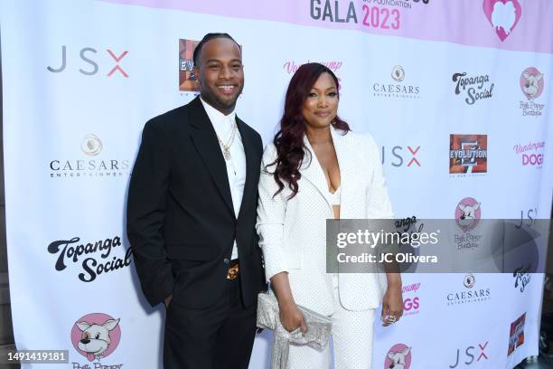 Oliver Saunders and Garcelle Beauvais attend the 5th Annual Vanderpump Dog Foundation Gala at The Maybourne Beverly Hills on May 18, 2023 in Beverly...