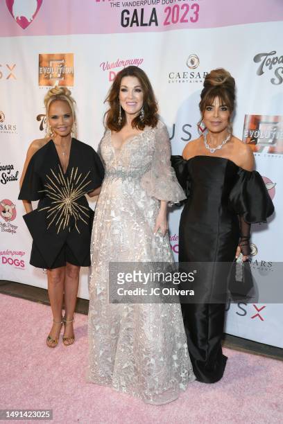 Kristin Chenoweth, Lisa Vanderpump and Paula Abdul attend the 5th Annual Vanderpump Dog Foundation Gala at The Maybourne Beverly Hills on May 18,...