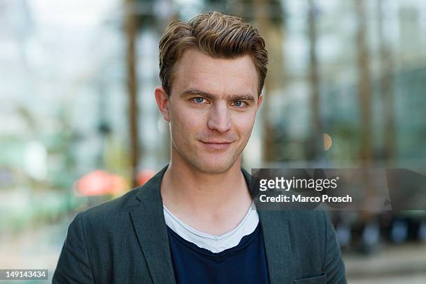 German actor Friedrich Muecke poses for the camera after being announced as member of the new Thueringen Tatort crew on July 23, 2012 in Munich,...