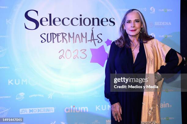 Isaura Espinoza poses for a photo during the Super Mamas 2023 by Selecciones red carpet on May 18, 2023 in Mexico City, Mexico.