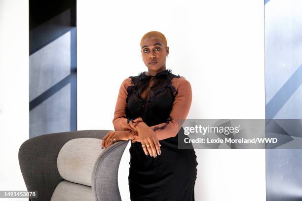 New York, NY Portrait of Lashana Lynch photographed by Lexie Moreland for WWD on September 15, 2022 in New York, New York.