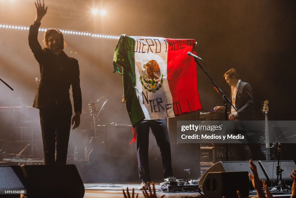 Interpol Live Interpol band says goodbye, during a concert at Auditorio Pabellón M ...