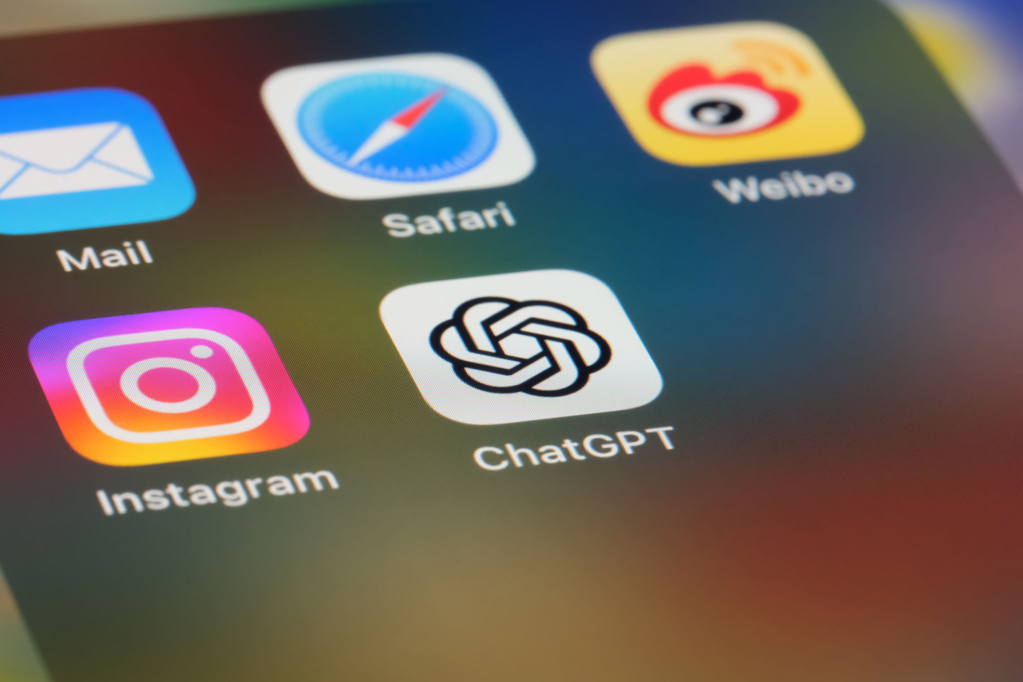 ChatGPT official app icon on screen ChatGPT official app icon on screen