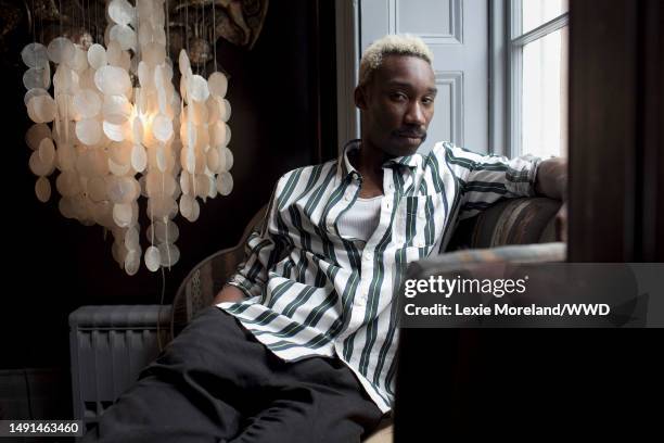 Portrait of Nathan Stewart-Jarrett photographed by Lexie Moreland for WWD on May 18, 2018 in New York, New York.