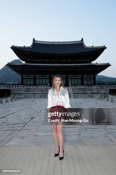 Elizabeth Olsen attends the Gucci Seoul Cruise 2024 fashion show at Gyeongbokgung Palace on May 16, 2023 in Seoul, South Korea.