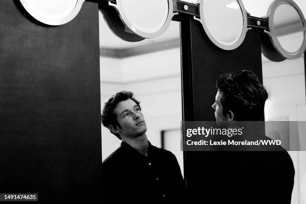 New York, NY Portrait of Callum Turner photographed by Lexie Moreland for WWD on September 25, 2018 in New York, New York.