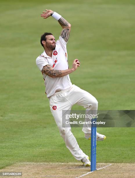 Doug Bracewell of Essex bowls during the LV= Insurance County Championship Division 1 match between Nottinghamshire and Essex at Trent Bridge on May...