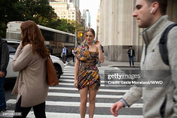 New York, NY Portrait of Anna Baryshnikov photographed by Lexie Moreland for WWD on October 25, 2019 in New York, New York.