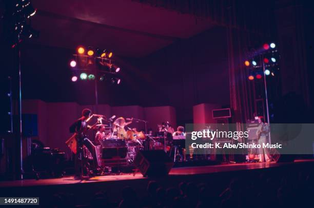 The Billy Cobham and George Duke group on stage, Newport Jazz Festival at Carnegie Hall, New York City, United States, 3 July 1976