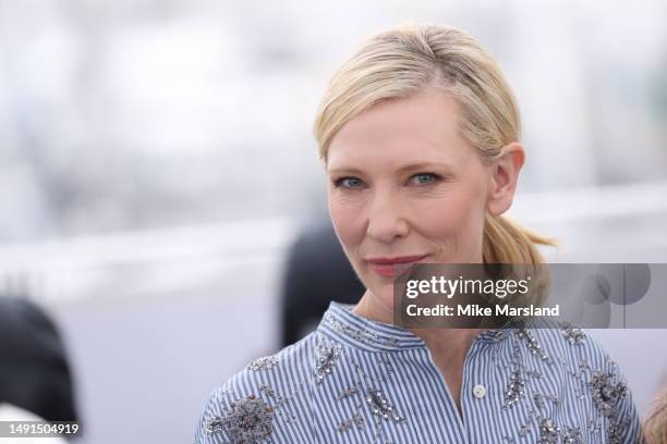 Cate Blanchett attends "The New Boy" photocall at the 76th annual Cannes film festival at Palais des Festivals on May 19, 2023 in Cannes, France.