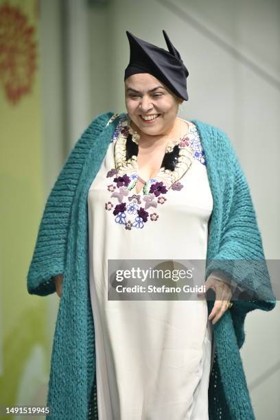 Michela Murgia attends the Turin Book Fair 2023 on May 19, 2023 in Turin, Italy. The Turin International Book Fair is the largest book fair in Italy...