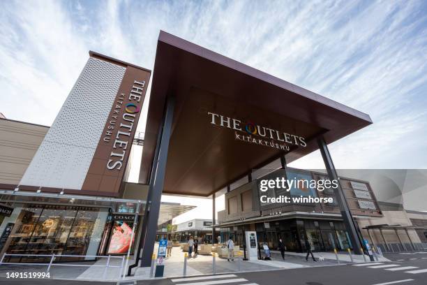 the outlets kitakyushu in kitakyushu, fukuoka, japan - kitakyushu stock pictures, royalty-free photos & images
