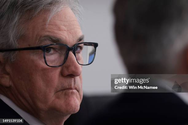 Federal Reserve Chairman Jerome Powell speaks at the Thomas Laubach Research Conference on “key issues in monetary policy and the economy” held by...