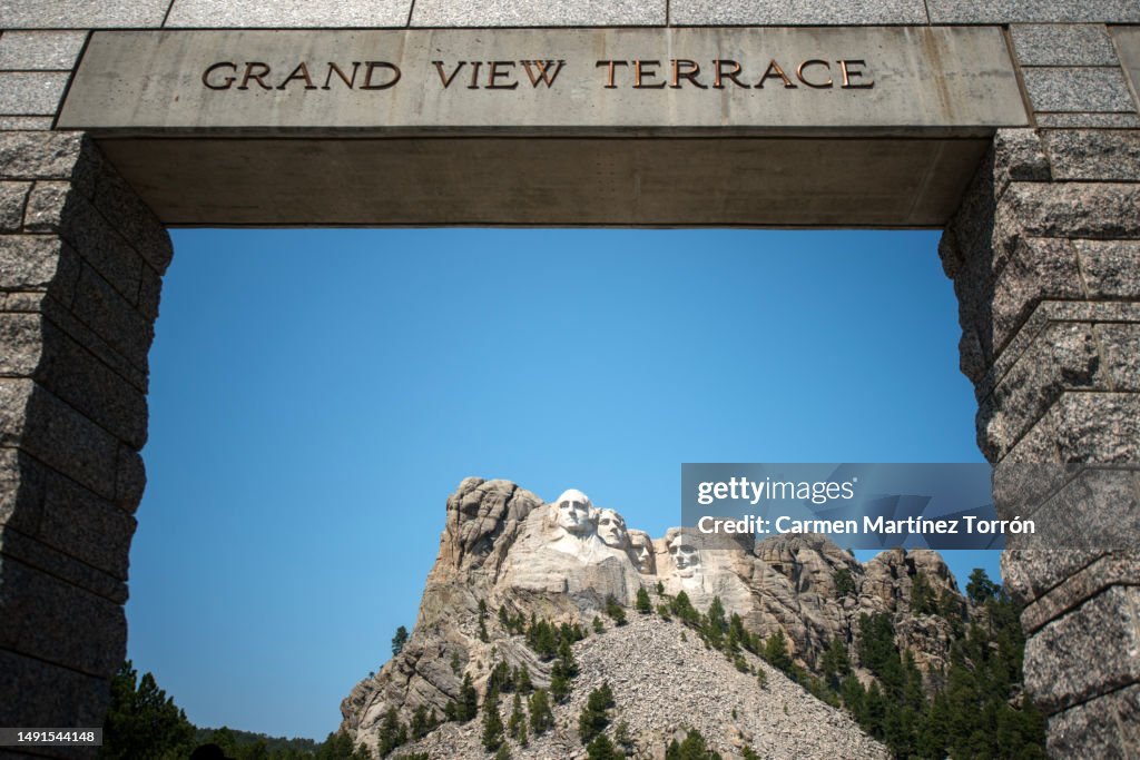 Entrance to Mount Rushmore, South Dakota, USA.