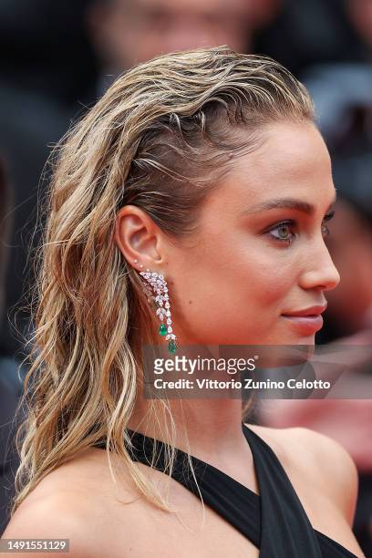 Rose Bertram attends the "The Zone Of Interest" red carpet during the 76th annual Cannes film festival at Palais des Festivals on May 19, 2023 in...