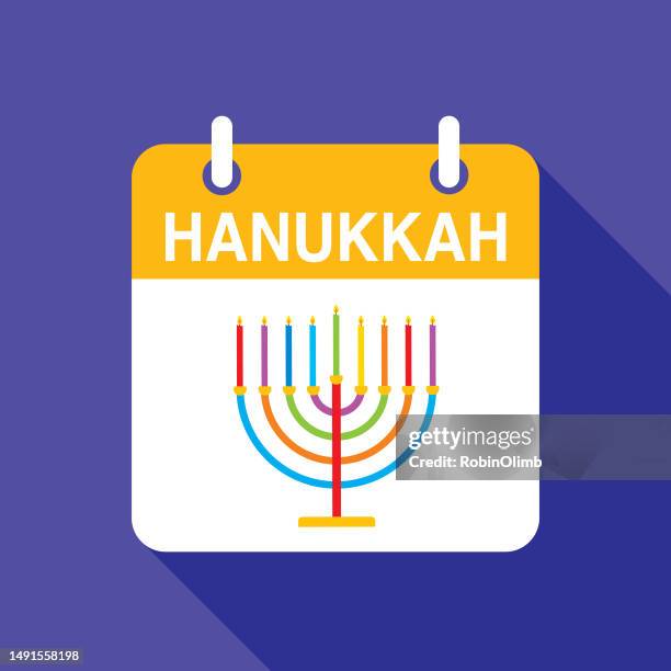 hanukkahcalendaricon - memory candle stock illustrations