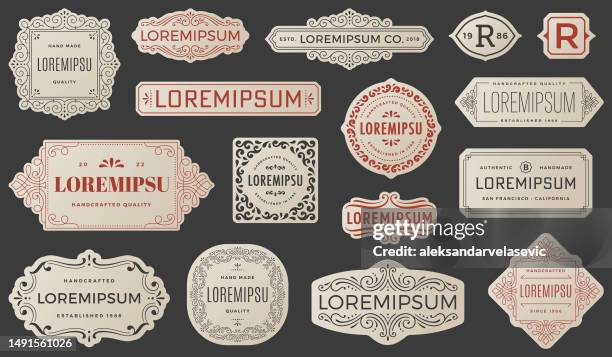 frames and labels stock illustration - modern calligraphy alphabet stock illustrations