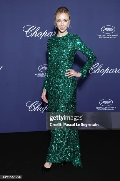 Princess Maria Chiara de Bourbon des Deux Siciles attends the Chopard Trophy during the 76th annual Cannes film festival at Carlton Beach on May 19,...