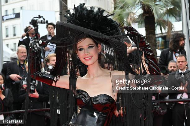Polli Cannabis attends the "The Zone Of Interest" red carpet during the 76th annual Cannes film festival at Palais des Festivals on May 19, 2023 in...
