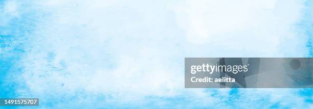 illustrazioni stock, clip art, cartoni animati e icone di tendenza di sfondo ad acquerello astratto blu. - acquerello