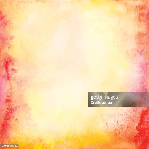 abstract red-yellow watercolor background. - red and yellow background stock illustrations