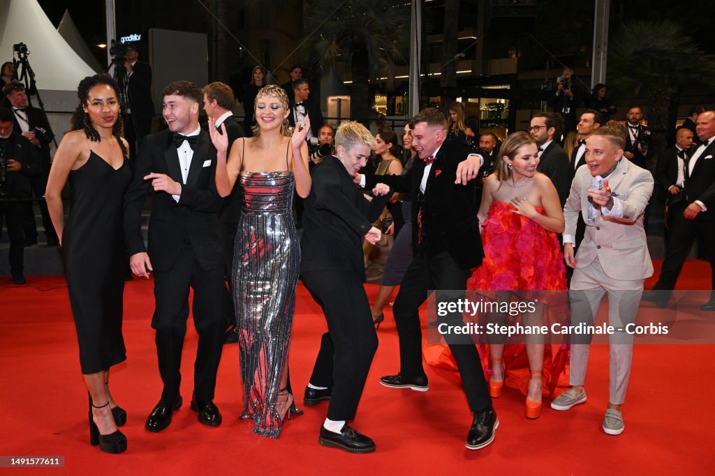"Les Filles D'Olfa (Four Daughters)" Red Carpet - The 76th Annual Cannes Film Festival