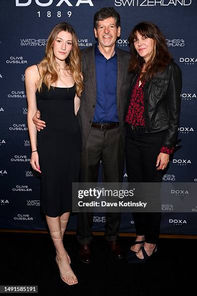 Lauren Cussler, Dirk Cussler and Dayna Cussler attend the DOXA SUB