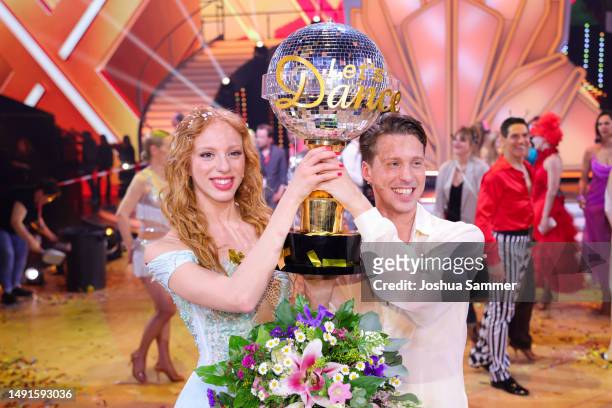 Anna Ermakova and Valentin Lusin are the winner of the 16th season of the television competition show "Let's Dance" at MMC Studios on May 19, 2023 in...