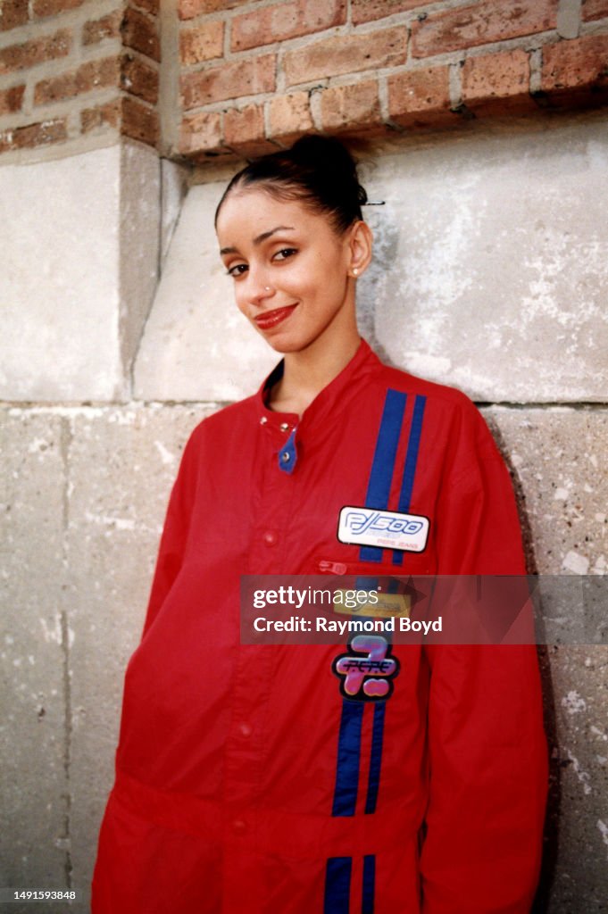 Mya Rangel Singer Mya poses for photos before her performance, outside the... News ...