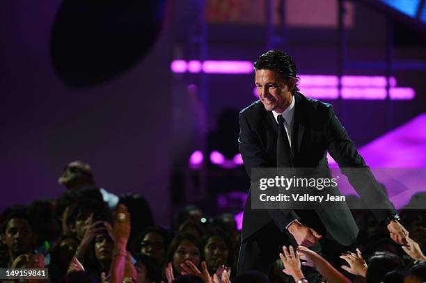 Fernando Colunga onstage during Univision's Premios Juventud Awards at Bank United Center on July 19, 2012 in Miami, Florida.