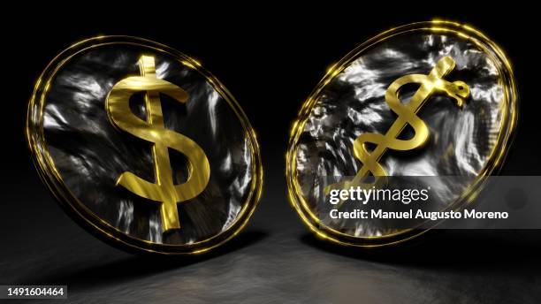 us dollar coin and symbol of medicine (rod of asclepius) generic coins - medical symbol stock pictures, royalty-free photos & images