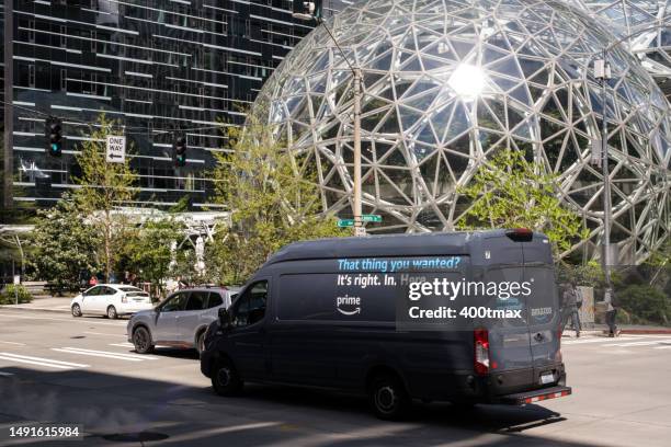 amazon headquarters - amazon headquarters stock pictures, royalty-free photos & images