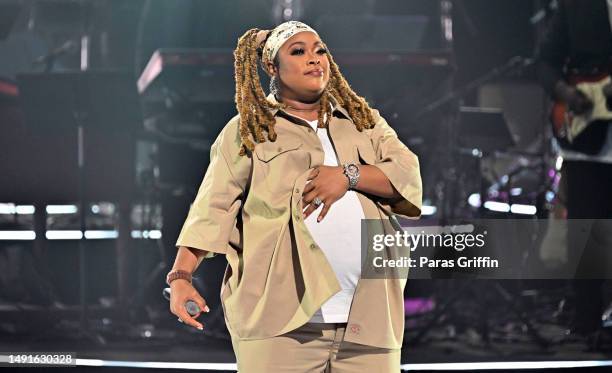 Rapper DaBrat performs onstage during the 8th Annual Black Music Honors at Cobb Energy Performing Arts Centre on May 19, 2023 in Atlanta, Georgia.